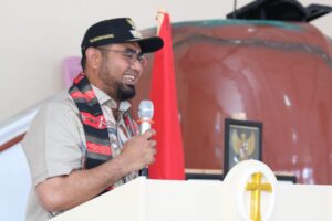 Pemkab Halsel Gelontorkan Dana13 Miliar untuk Pembangunan Jalan Lapen di Kecamatan Mandioli Selatan