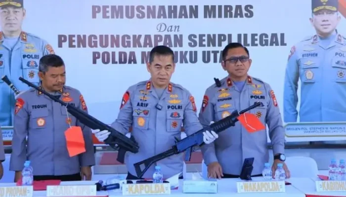 Ungkap Peredaran Senpi Ilegal Antarnegara, Kepala Biro Media Fakta Halmahera Halteng Aldrianus okay Apresiasi Kinerja Polda Malut