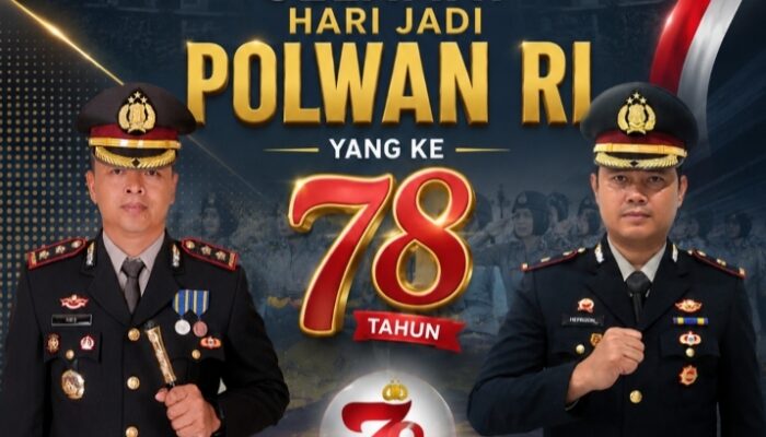 Kapolres Halteng Bersama Wakapolres Sampaikan Ucapan Selamat Hari Jadi Polwan RI ke-78