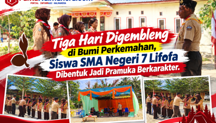 Tiga Hari Digembleng di Bumi Perkemahan, Siswa SMA Negeri 7 Lifofa Dibentuk Jadi Pramuka Berkarakter