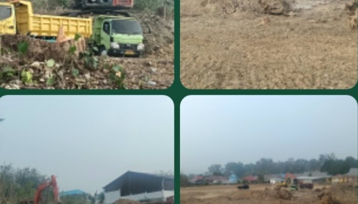 Excavator Diduga Milik Toko Aneka Surya Beroperasi di Kampung Makian, Pengangkutan Tanah dengan Damtruk Disorot