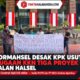 FORMAHSEL Geruduk KPK! Dugaan Kongkalikong Tender Tiga Proyek Jalan Rp57 Miliar di Halsel Disorot”