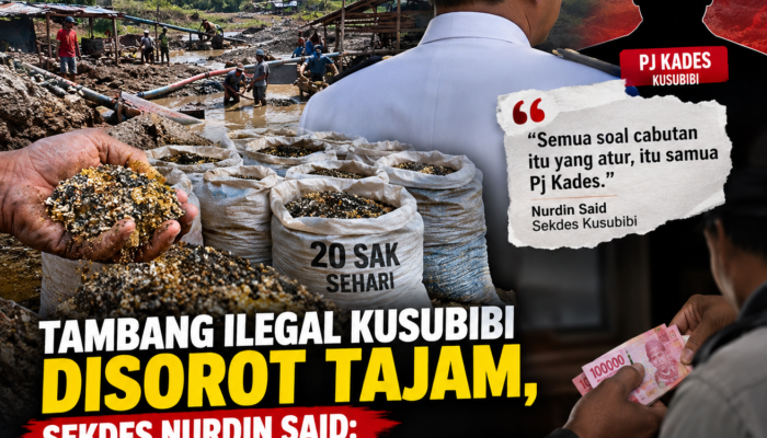 “Cabutan” Tambang Emas Kusubibi Diduga Dikendalikan Pj Kades, Sekdes Buka Suara